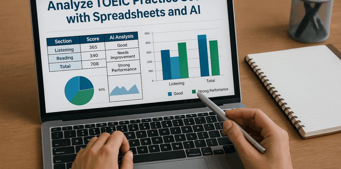 Analyze TOEIC Practice Scores with Spreadsheets Analyze TOEIC Practice Scores with Spreadsheets