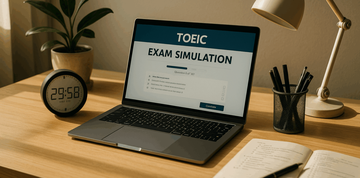 Home TOEIC Exam Simulation Setup and Timing Tips Home TOEIC Exam Simulation Setup and Timing Tips