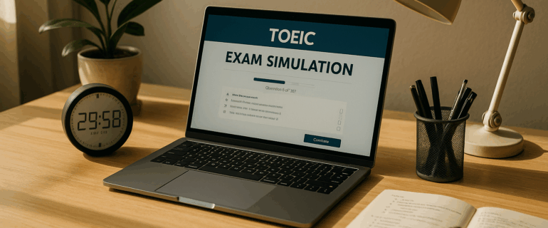 Home TOEIC Exam Simulation Setup and Timing Tips